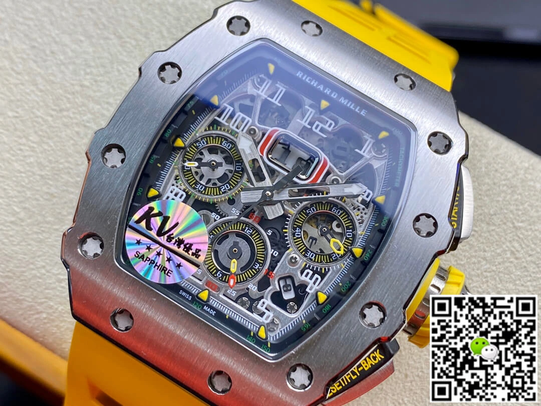 Richard Mille RM011 FELIPE MASSA KV Factory 1:1 Best Edition Replica Watch Titanium Case