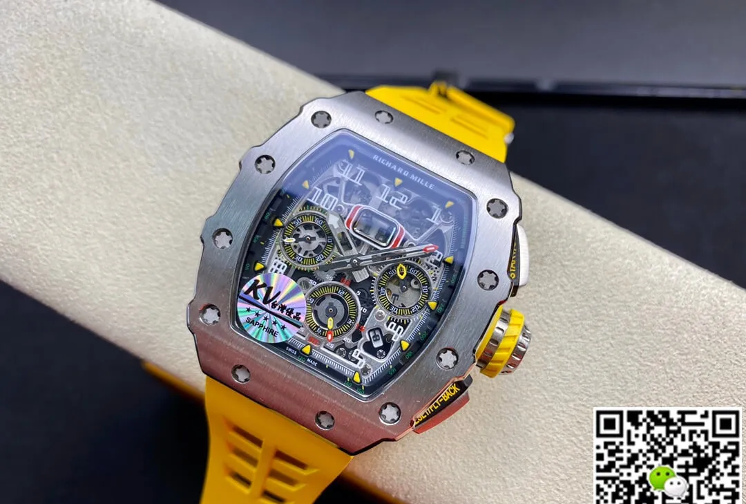 Richard Mille RM011 FELIPE MASSA KV Factory 1:1 Best Edition Replica Watch Titanium Case