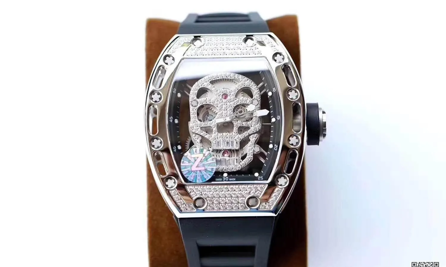 Richard Mille RM052 Z Factory 1:1 Best Edition Replica Watch Swiss ETA6T51 Diamond Skull