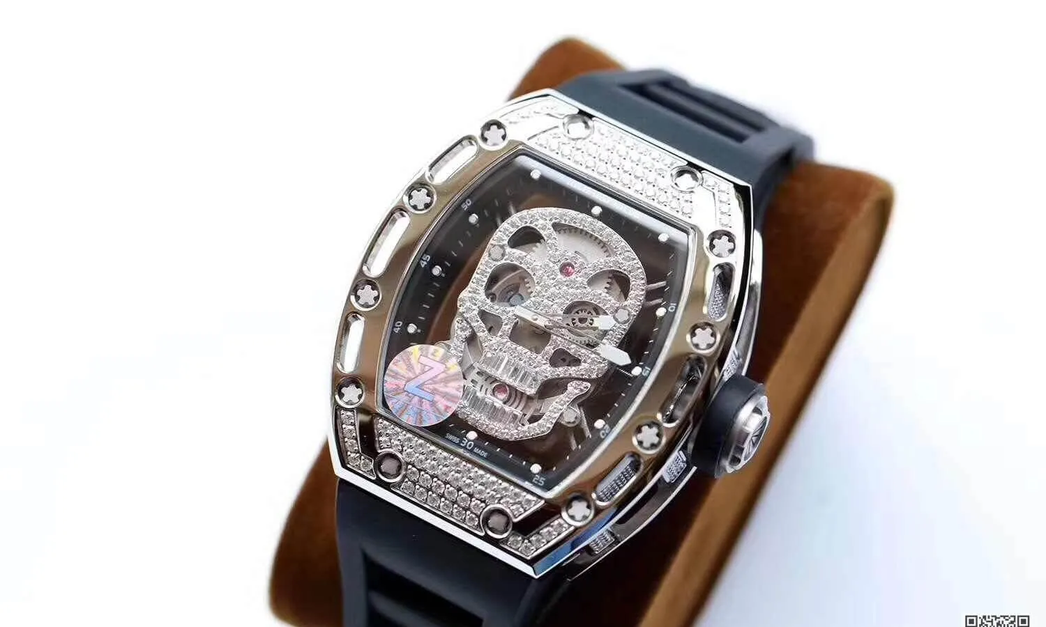 Richard Mille RM052 Z Factory 1:1 Best Edition Replica Watch Swiss ETA6T51 Diamond Skull