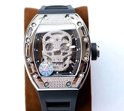 Richard Mille RM052 Z Factory 1:1 Best Edition Replica Watch Swiss ETA6T51 Diamond Skull