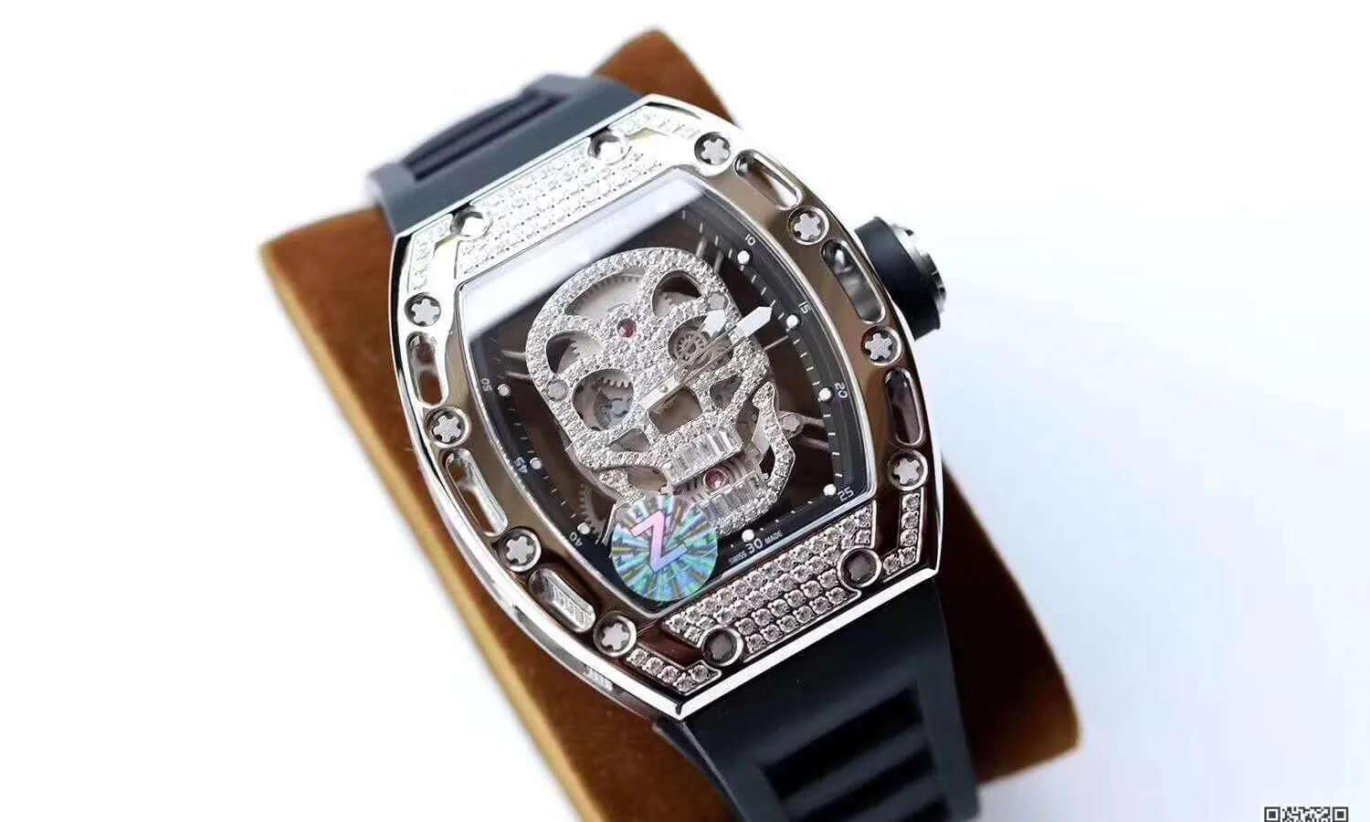 Richard Mille RM052 Z Factory 1:1 Best Edition Replica Watch Swiss ETA6T51 Diamond Skull