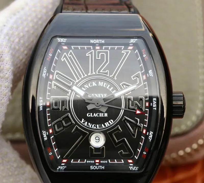 Franck Muller Vanguard V45 SC DT Black PVD 1:1 Best Edition Replica Watch Swiss ETA2824