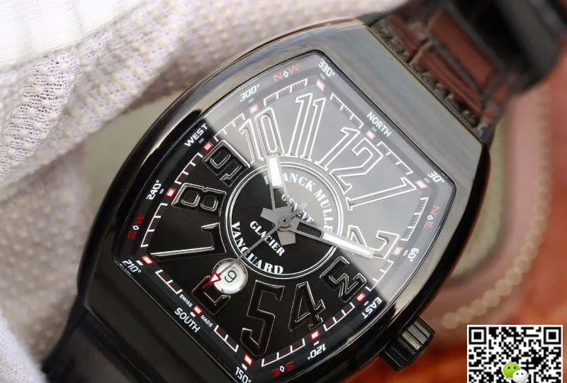 Franck Muller Vanguard V45 SC DT Black PVD 1:1 Best Edition Replica Watch Swiss ETA2824