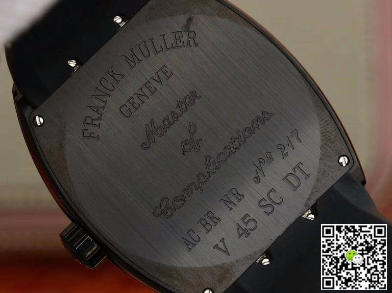 Franck Muller Vanguard V45 SC DT Black PVD 1:1 Best Edition Replica Watch Swiss ETA2824