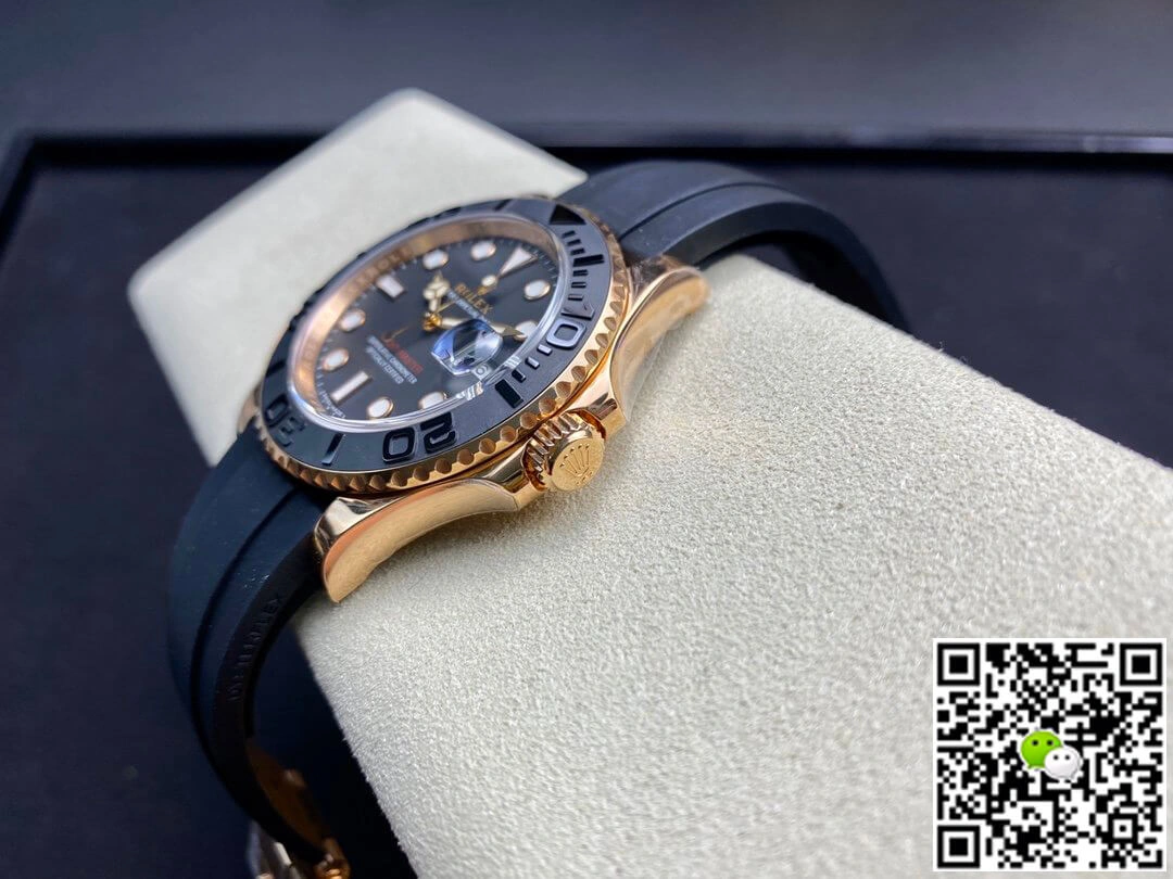 Rolex Yacht-Master 116655 Noob Factory 1:1 Best Edition Replica Watch Swiss ETA2836-2 18K Rose Gold Plated