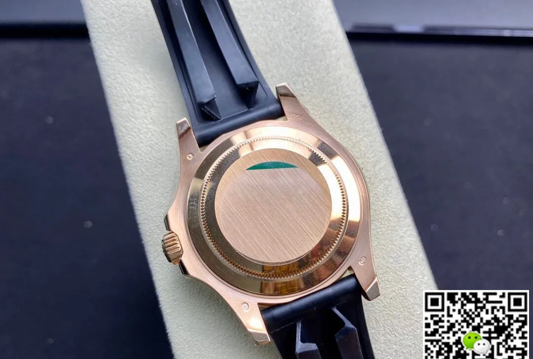 Rolex Yacht-Master 116655 Noob Factory 1:1 Best Edition Replica Watch Swiss ETA2836-2 18K Rose Gold Plated