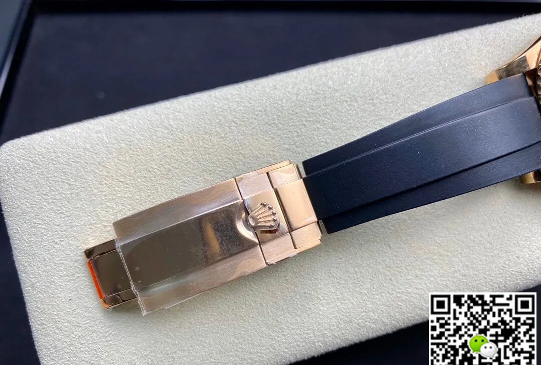 Rolex Yacht-Master 116655 Noob Factory 1:1 Best Edition Replica Watch Swiss ETA2836-2 18K Rose Gold Plated