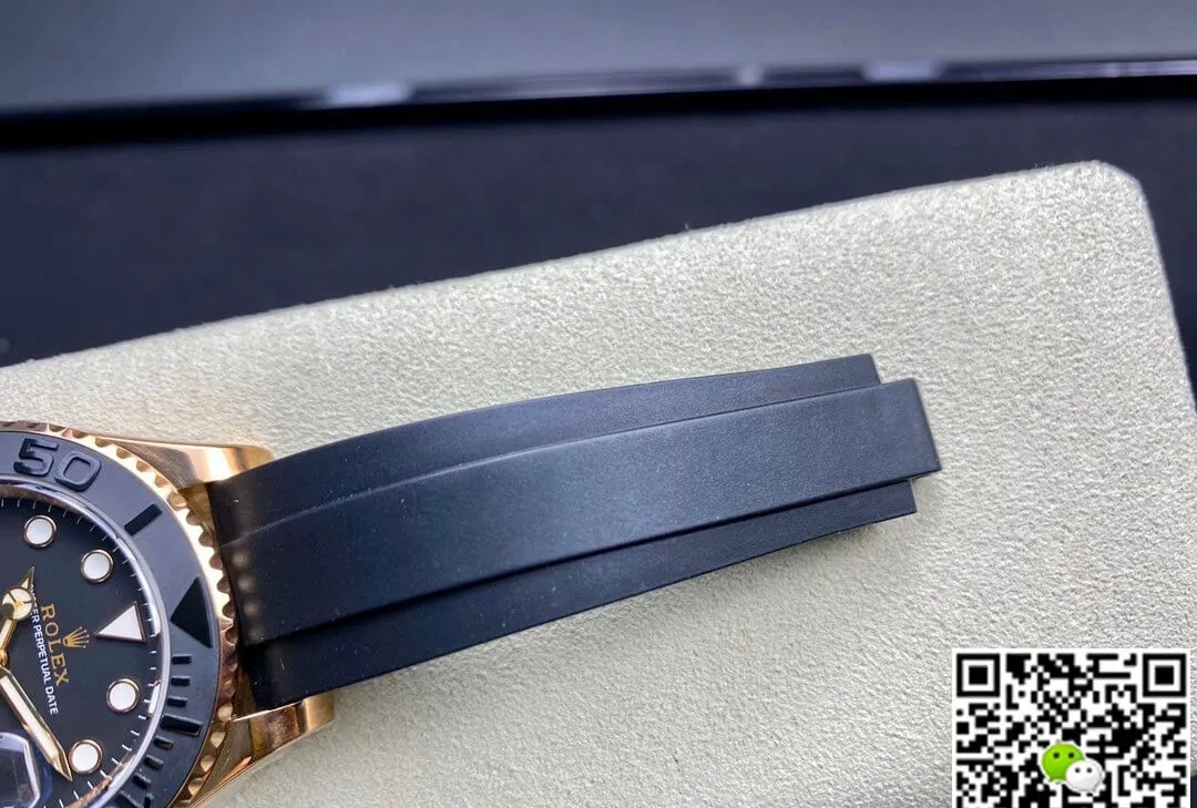 Rolex Yacht-Master 116655 Noob Factory 1:1 Best Edition Replica Watch Swiss ETA2836-2 18K Rose Gold Plated