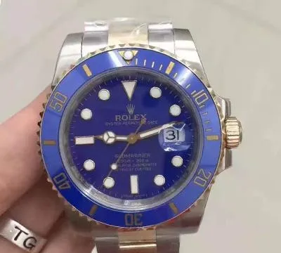 Rolex Submariner Date 116613LB Noob Factory Blue Dial 1:1 Best Edition Replica Watch Swiss ETA2836 Gold Wrapped