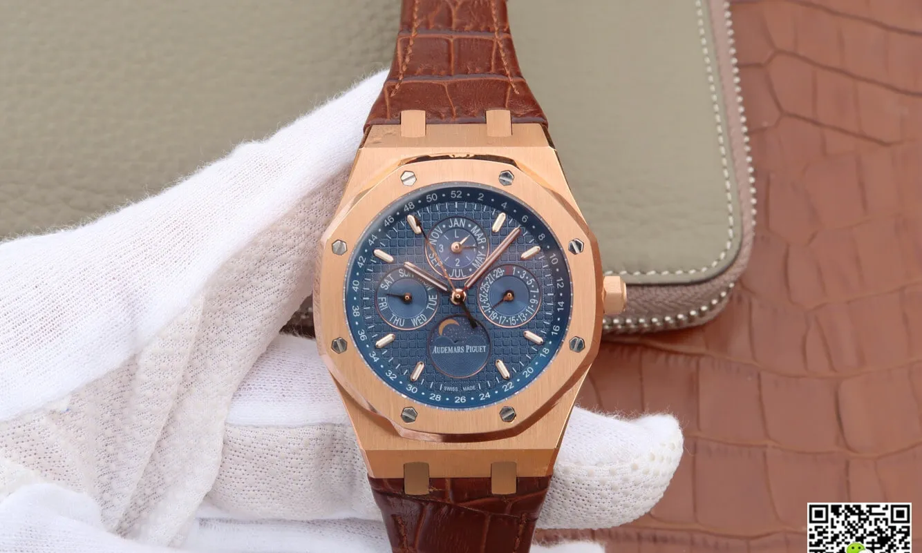 Audemars Piguet Royal Oak Perpetual Calendar 26574 JF Factory 1:1 Best Edition Replica Watch Blue Dial
