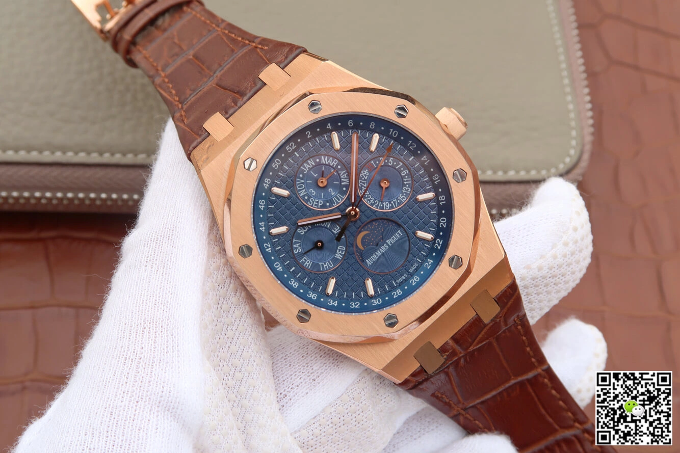Audemars Piguet Royal Oak Perpetual Calendar 26574 JF Factory 1:1 Best Edition Replica Watch Blue Dial