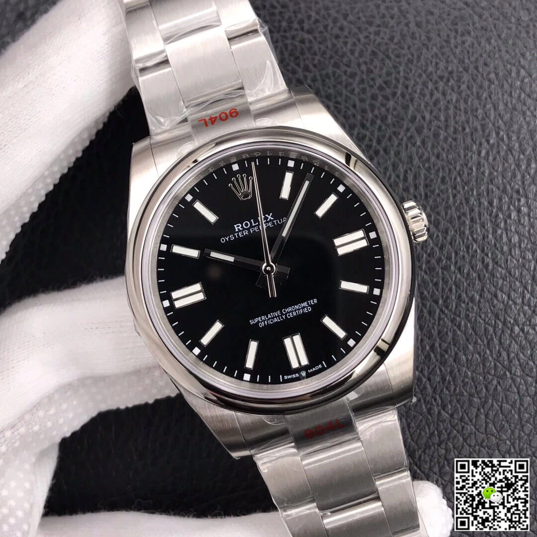 Rolex Oyster Perpetual M124300-0002 41MM EW Factory 1:1 Best Edition Replica Watch Black Dial