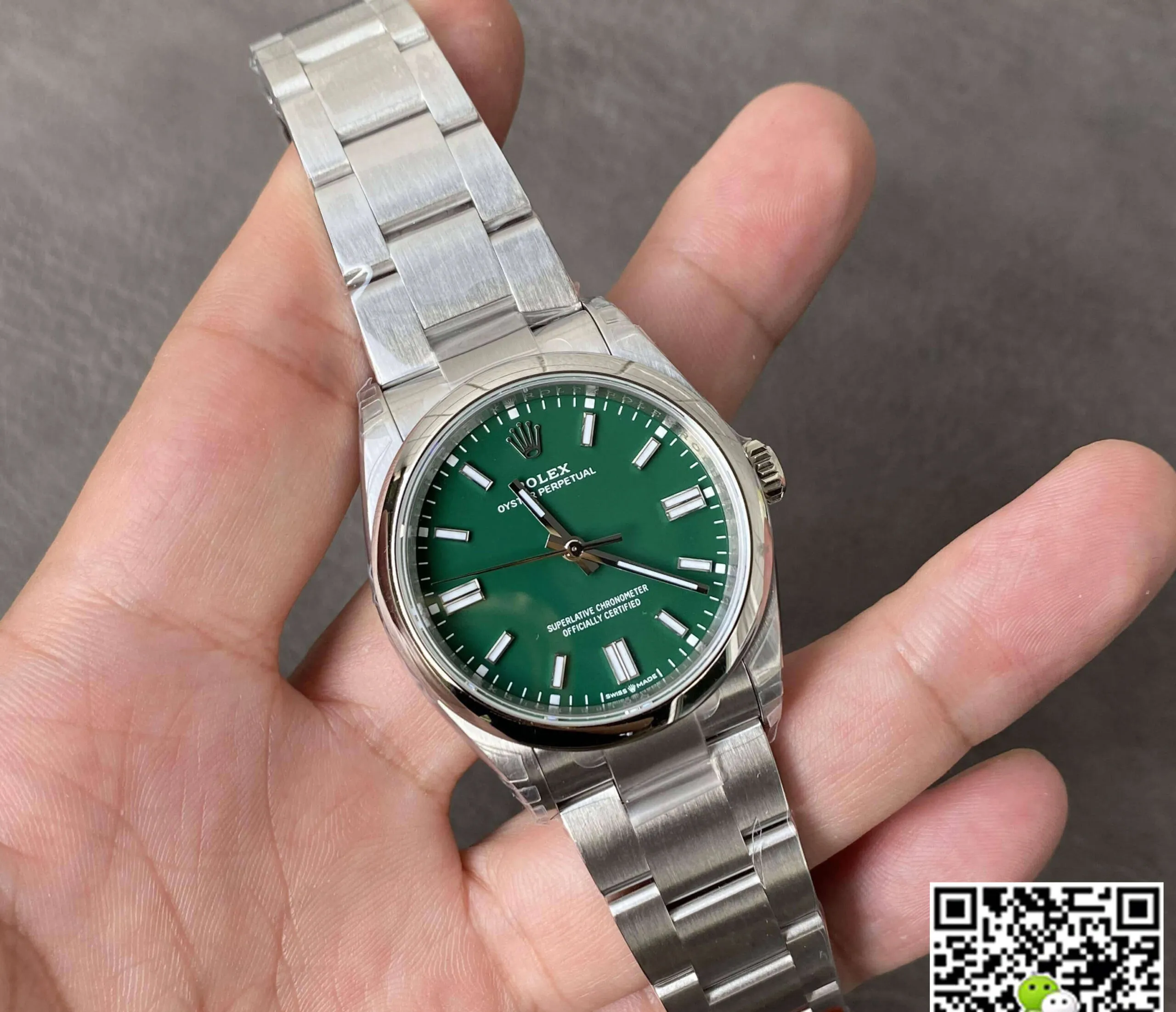 Rolex Oyster Perpetual M126000-0005 36MM VS Factory 1:1 Best Edition Replica Watch Green Dial