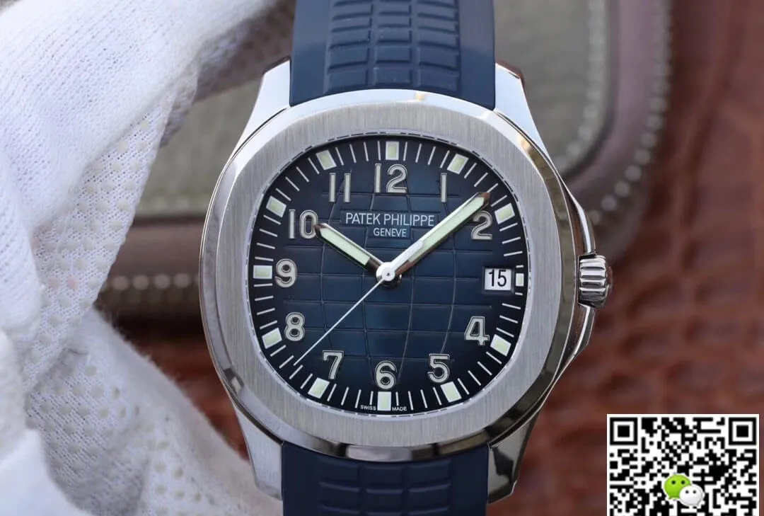 Patek Philippe Aquanaut 5168G-001 ZF Factory 1:1 Best Edition Replica Watch Blue Strap
