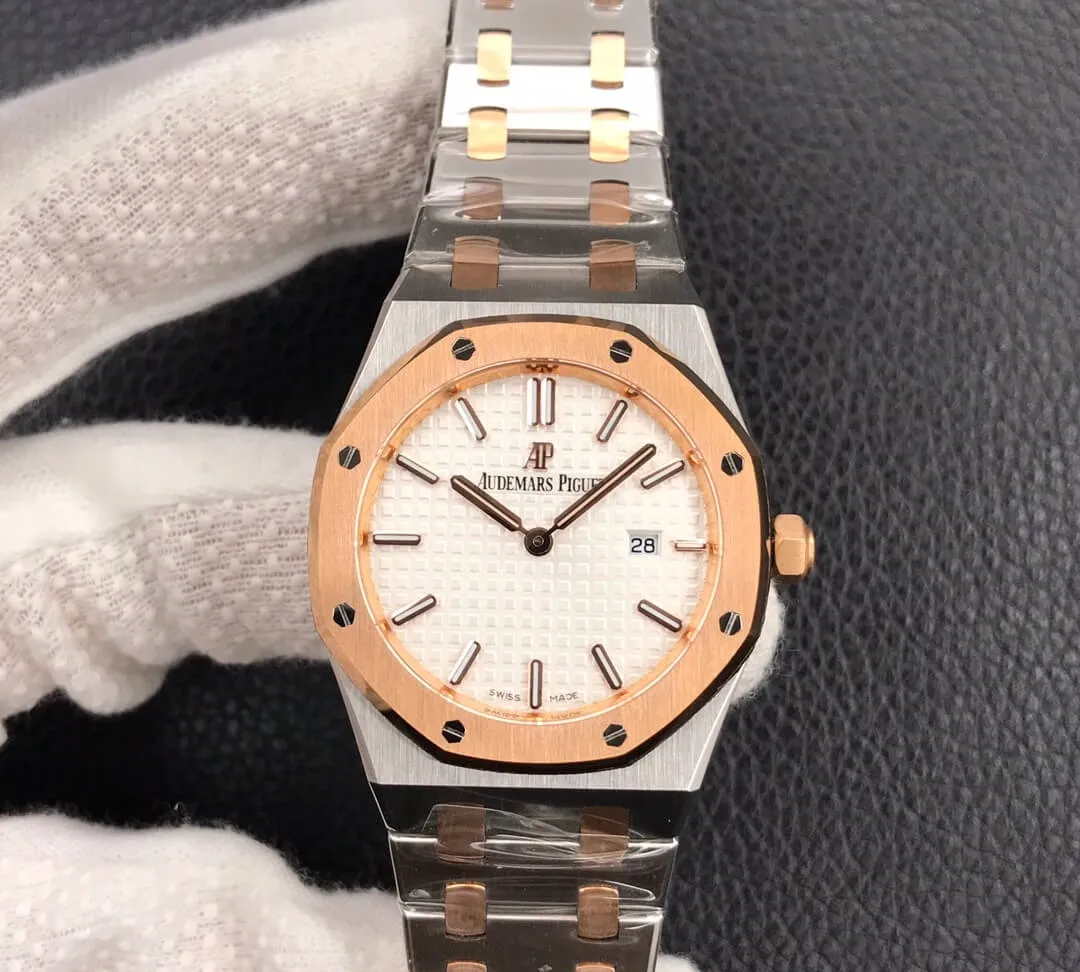 Audemars Piguet Royal Oak 67650 33MM JF Factory 1:1 Best Edition Replica Watch Gold Bezel