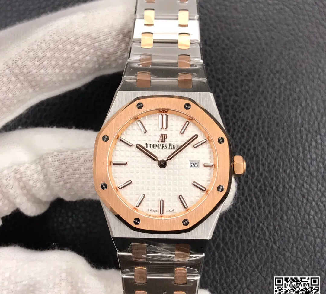 Audemars Piguet Royal Oak 67650 33MM JF Factory 1:1 Best Edition Replica Watch Gold Bezel