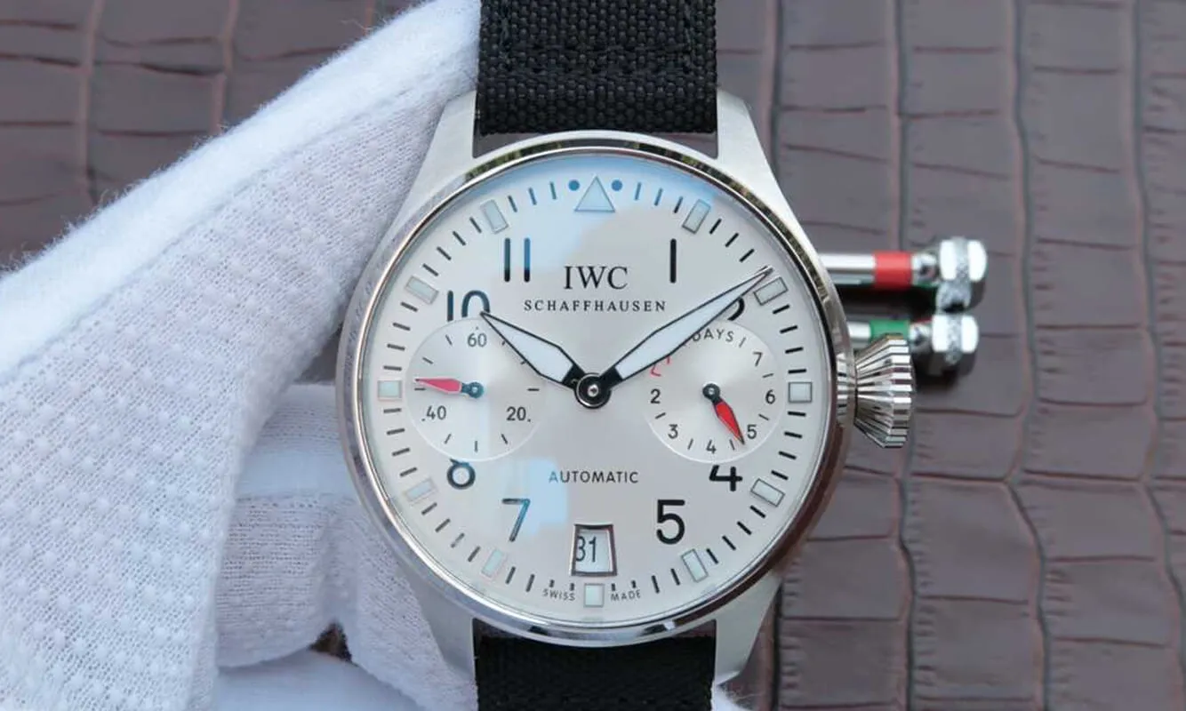 IWC Pilot 3777 Limited Edition ZF Factory 1:1 Best Edition Replica Watch Black Strap