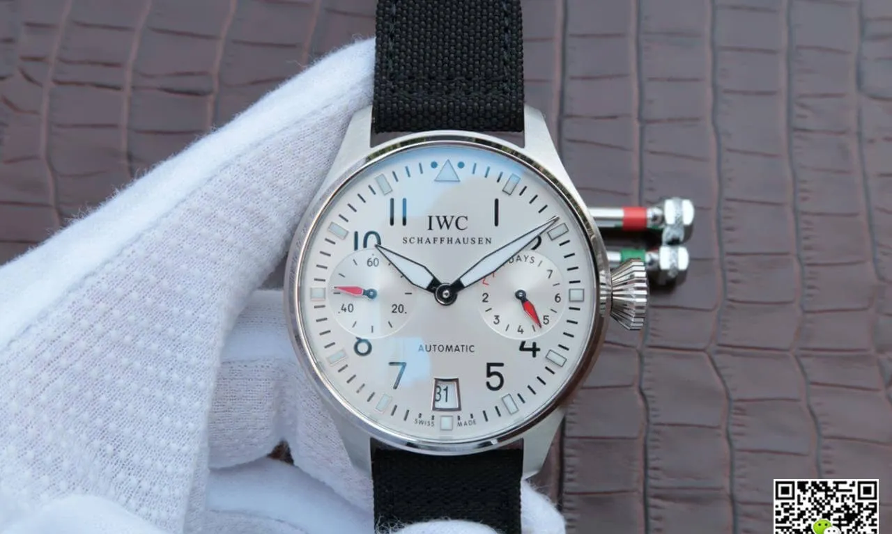 IWC Pilot 3777 Limited Edition ZF Factory 1:1 Best Edition Replica Watch Black Strap
