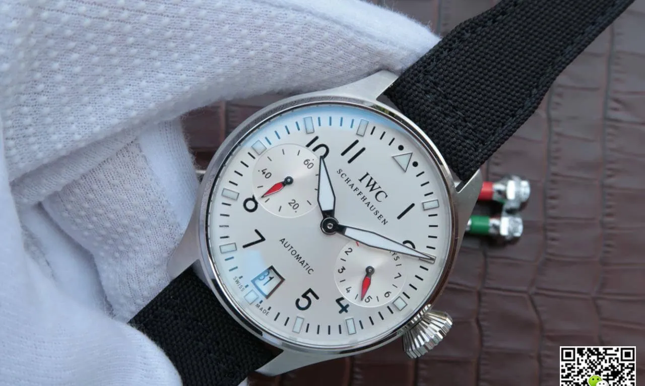IWC Pilot 3777 Limited Edition ZF Factory 1:1 Best Edition Replica Watch Black Strap