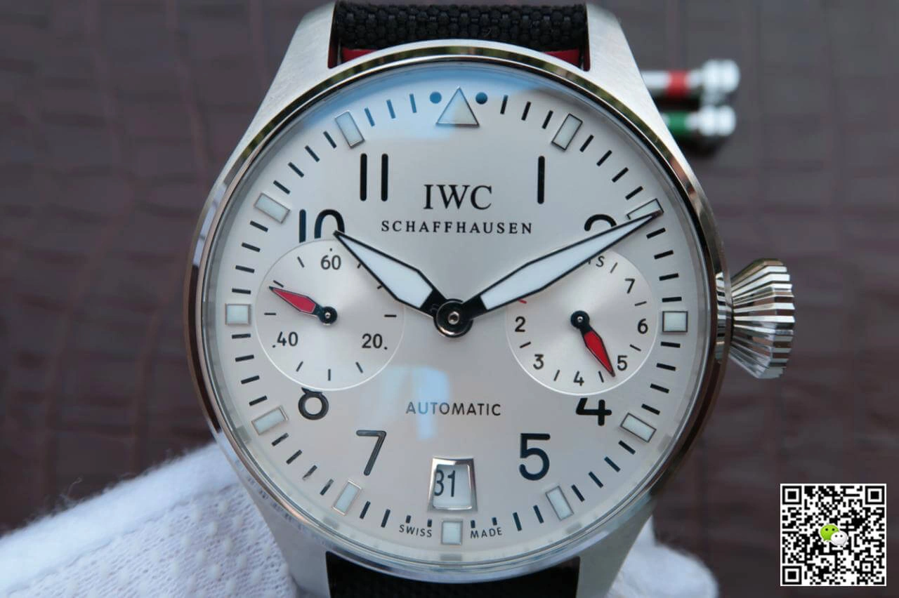 IWC Pilot 3777 Limited Edition ZF Factory 1:1 Best Edition Replica Watch Black Strap