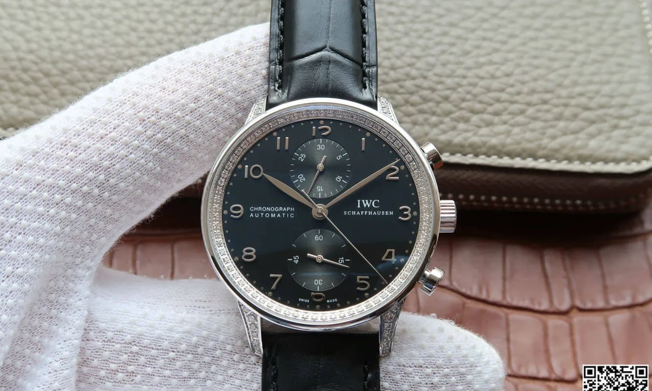 IWC Portugieser IW371440 ZF Factory 1:1 Best Edition Replica Watch Diamond-Set Bezel