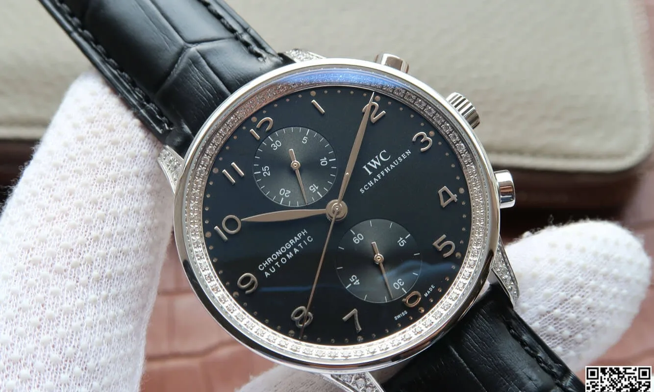 IWC Portugieser IW371440 ZF Factory 1:1 Best Edition Replica Watch Diamond-Set Bezel