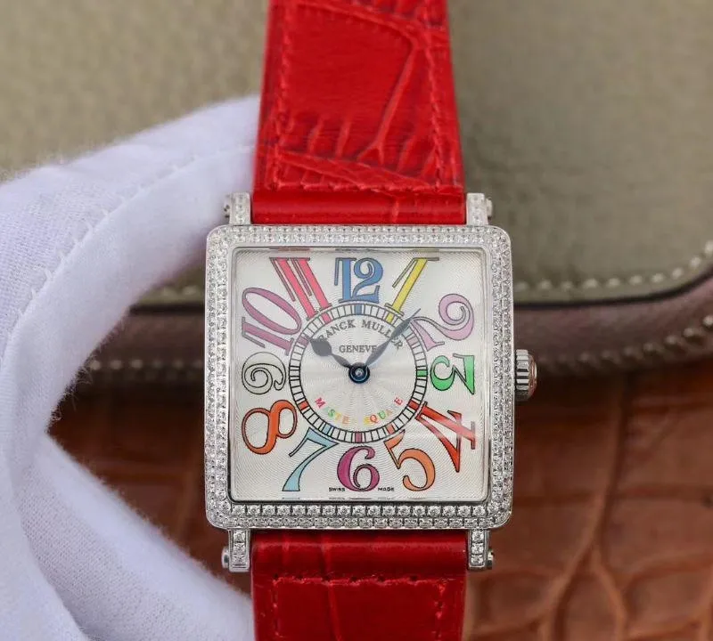 Franck Muller Master Square Ladies 6002 M QZ R GF Factory 1:1 Best Edition Replica Watch Swiss Replica Watch in White Dial