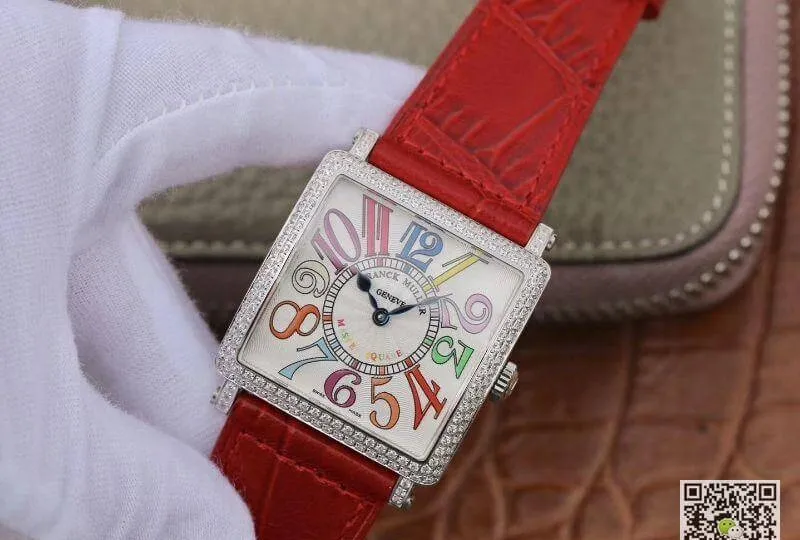 Franck Muller Master Square Ladies 6002 M QZ R GF Factory 1:1 Best Edition Replica Watch Swiss Replica Watch in White Dial