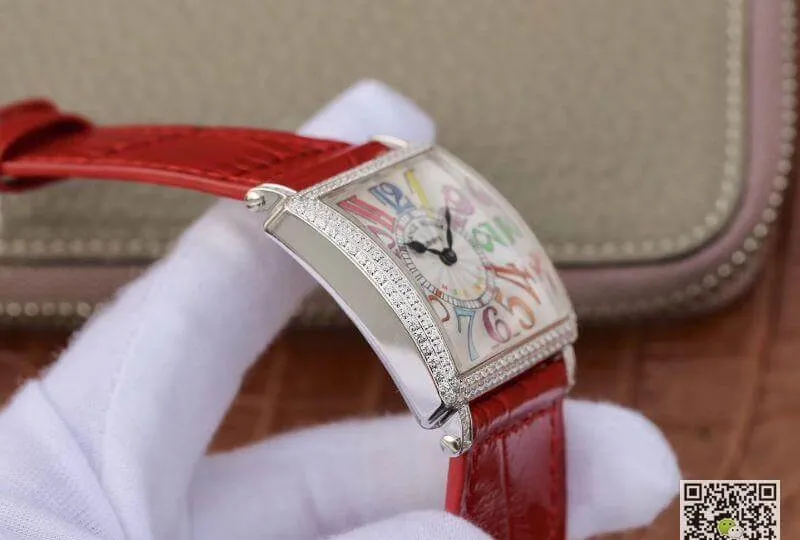 Franck Muller Master Square Ladies 6002 M QZ R GF Factory 1:1 Best Edition Replica Watch Swiss Replica Watch in White Dial