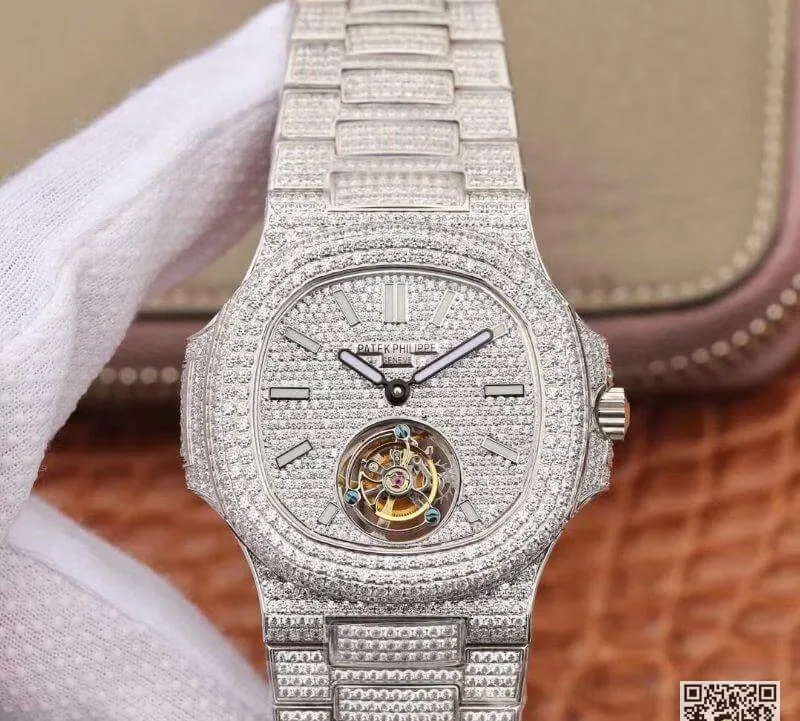 Patek Philippe Nautilus Tourbillon R8 Factory 1:1 Best Edition Replica Watch Swiss Hand-Winding Tourbillon Movement