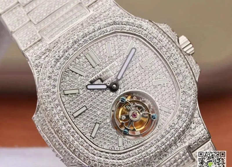 Patek Philippe Nautilus Tourbillon R8 Factory 1:1 Best Edition Replica Watch Swiss Hand-Winding Tourbillon Movement