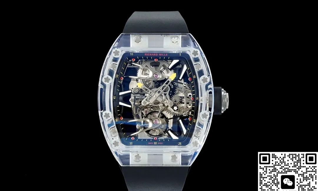 RM Factory Richard Mille RM27-02 Tourbillon Transparent case 1:1 Best Edition Replica Watch