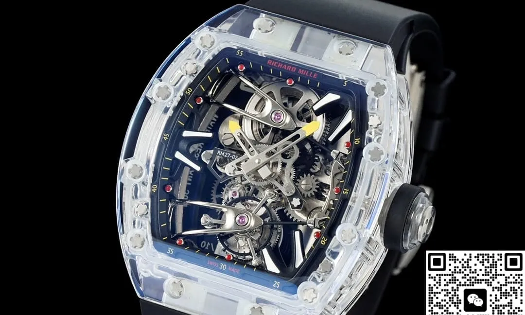 RM Factory Richard Mille RM27-02 Tourbillon Transparent case 1:1 Best Edition Replica Watch