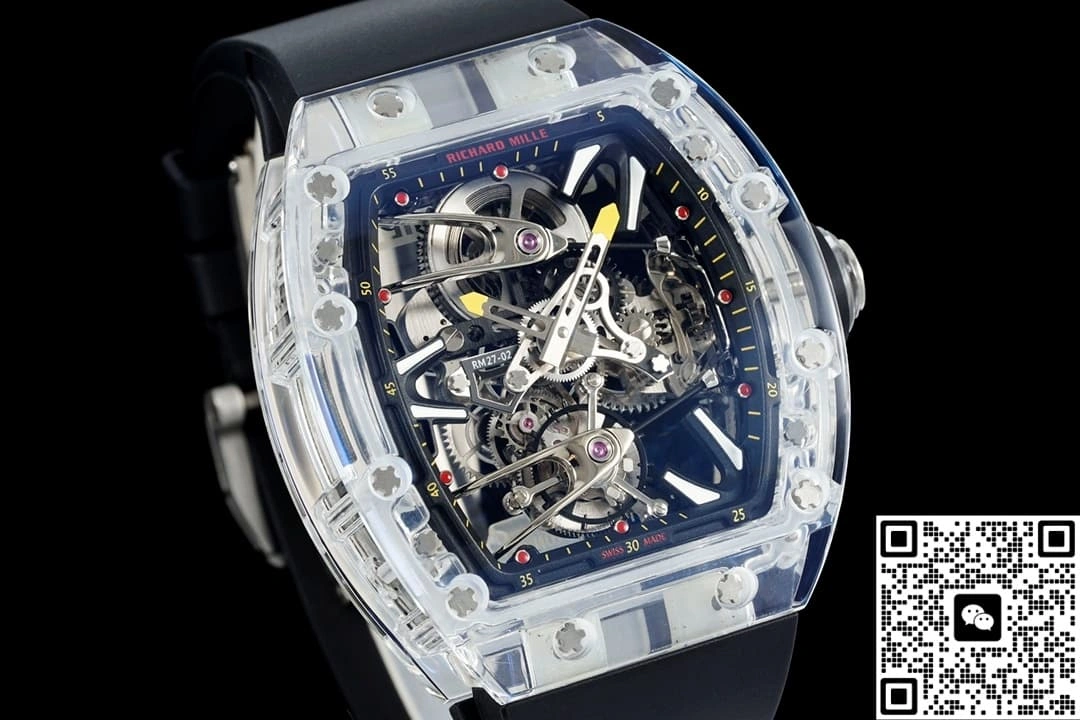 RM Factory Richard Mille RM27-02 Tourbillon Transparent case 1:1 Best Edition Replica Watch