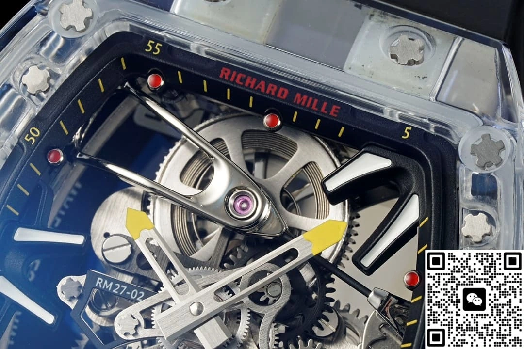 RM Factory Richard Mille RM27-02 Tourbillon Transparent case 1:1 Best Edition Replica Watch