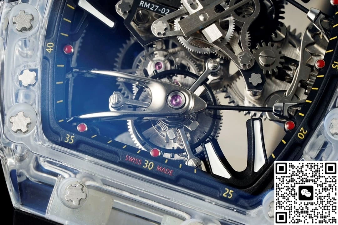 RM Factory Richard Mille RM27-02 Tourbillon Transparent case 1:1 Best Edition Replica Watch