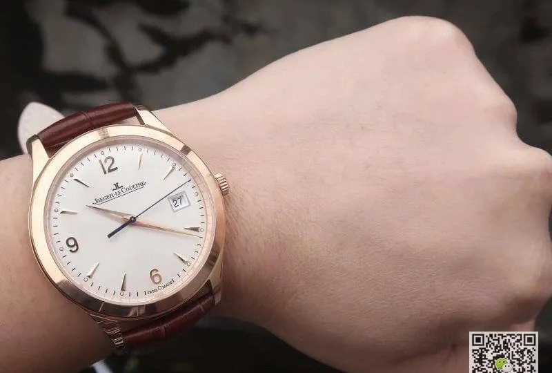 Jaeger LeCoultre Master Control Date Q1542520 18K Rosegold Case ZF Factory 1:1 Best Edition Replica Watch Swiss ETA9015 White Dial