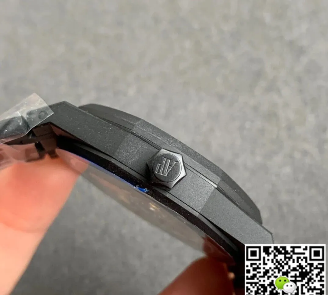 Audemars Piguet Royal Oak 15500 DLC Version ZF Factory 1:1 Best Edition Replica Watch Black Case