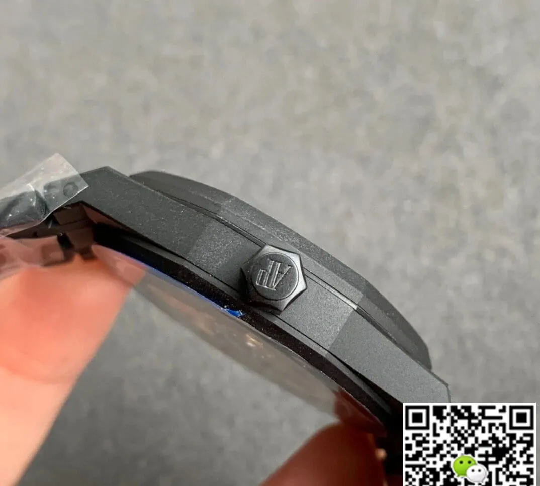 Audemars Piguet Royal Oak 15500 DLC Version ZF Factory 1:1 Best Edition Replica Watch Black Case