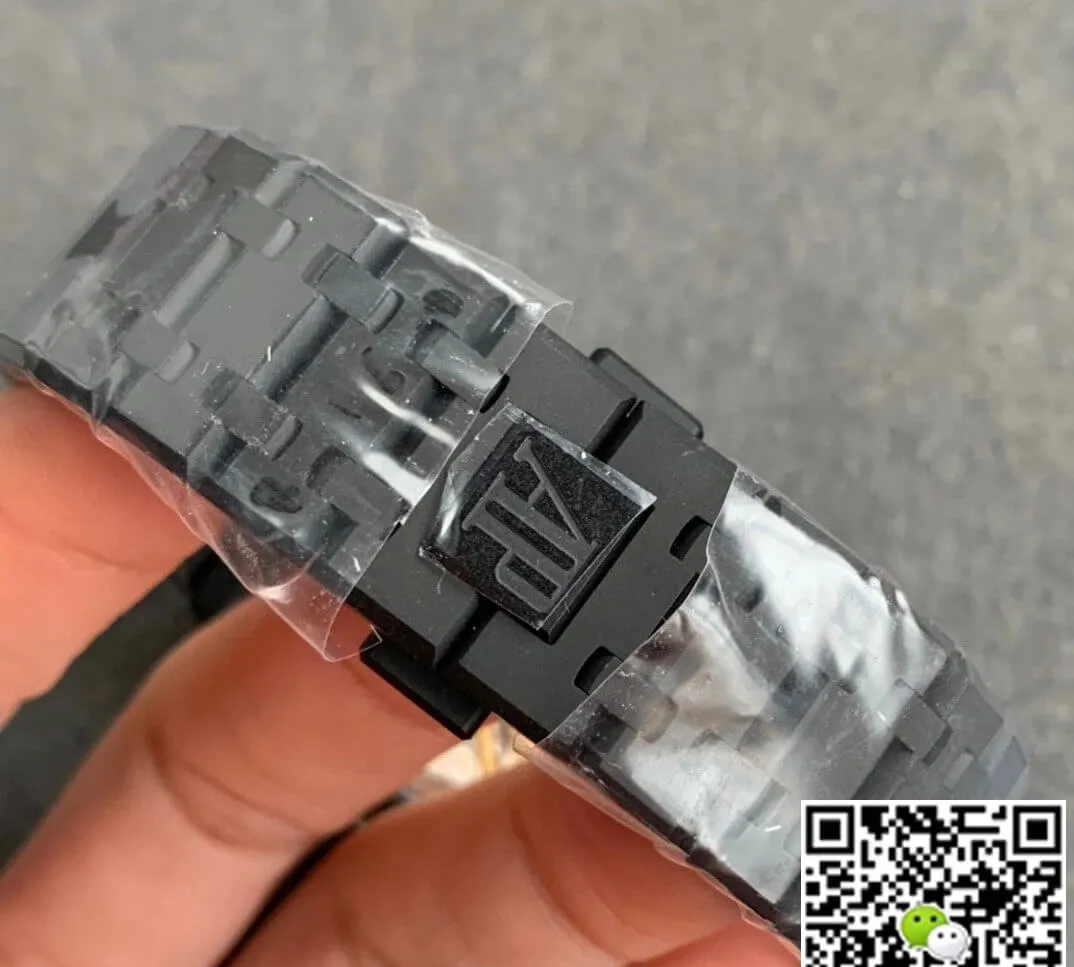 Audemars Piguet Royal Oak 15500 DLC Version ZF Factory 1:1 Best Edition Replica Watch Black Case