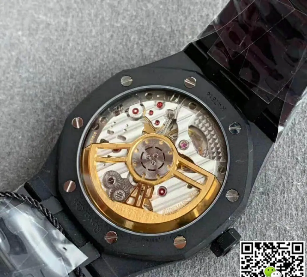 Audemars Piguet Royal Oak 15500 DLC Version ZF Factory 1:1 Best Edition Replica Watch Black Case
