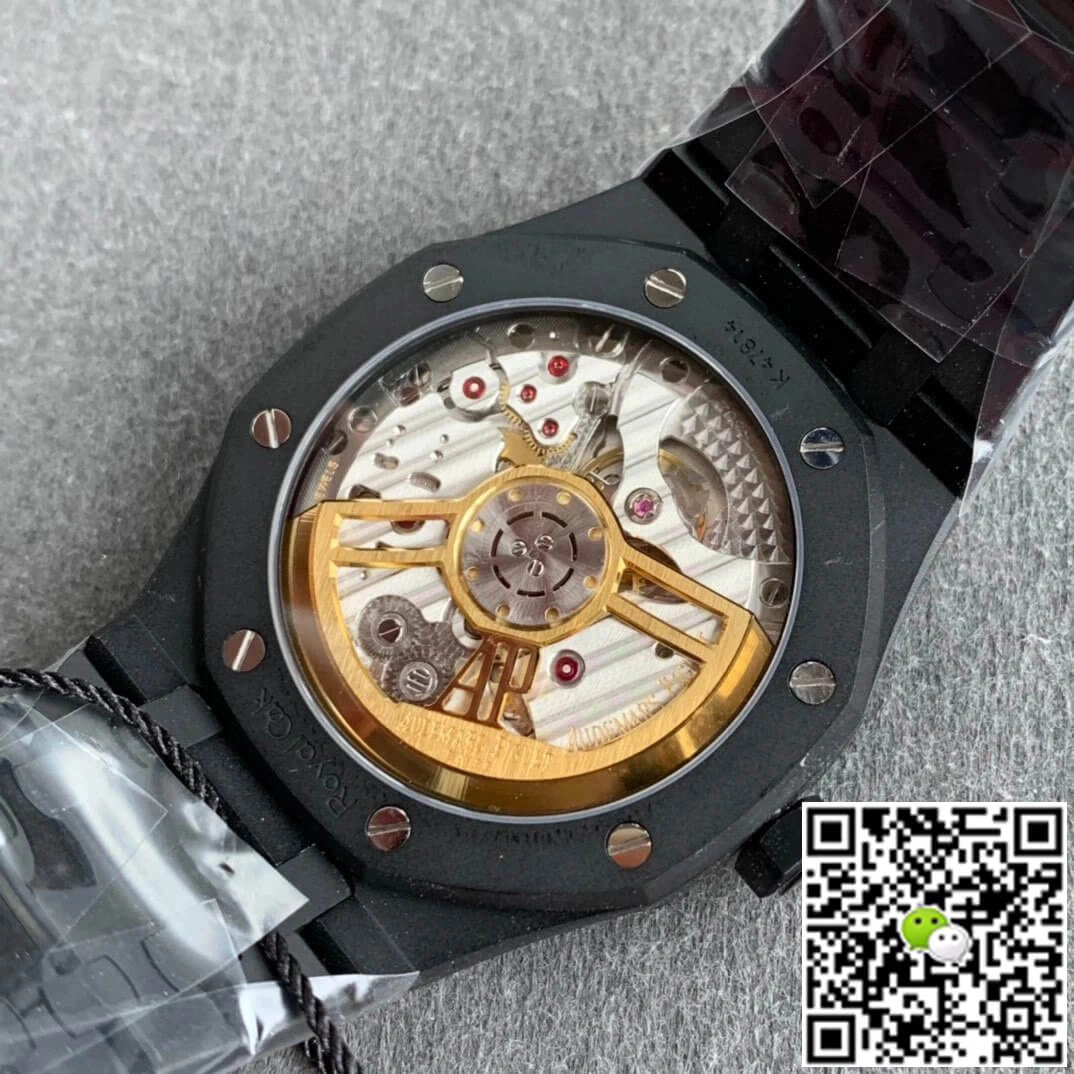 Audemars Piguet Royal Oak 15500 DLC Version ZF Factory 1:1 Best Edition Replica Watch Black Case