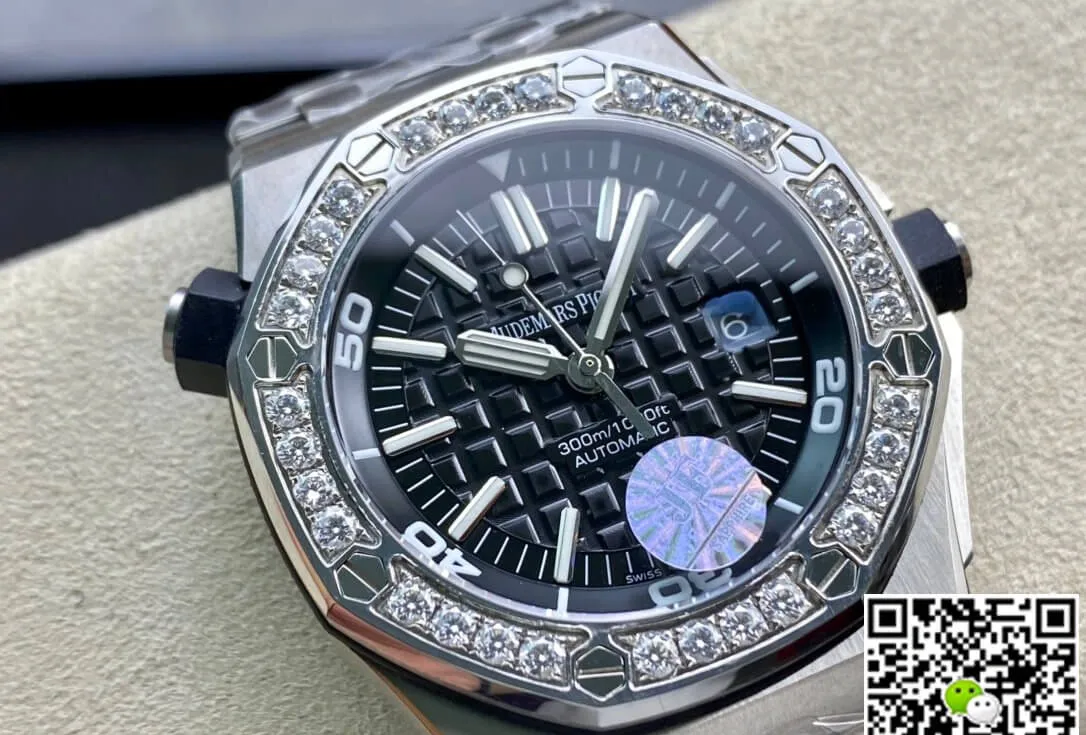 Audemars Piguet Royal Oak Offshore 15703 JF Factory 1:1 Best Edition Replica Watch Diamond Bezel