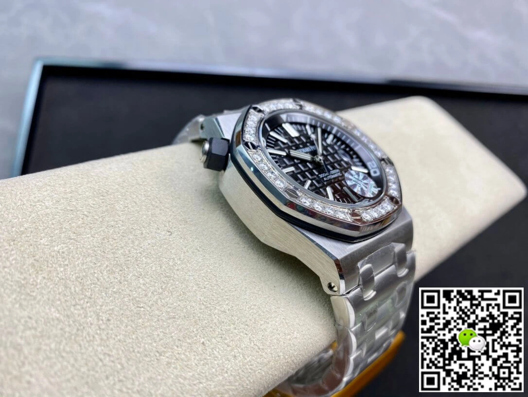 Audemars Piguet Royal Oak Offshore 15703 JF Factory 1:1 Best Edition Replica Watch Diamond Bezel