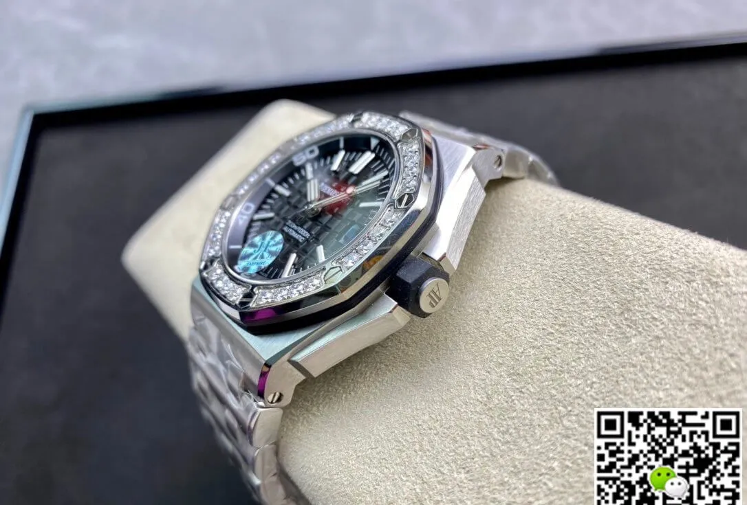 Audemars Piguet Royal Oak Offshore 15703 JF Factory 1:1 Best Edition Replica Watch Diamond Bezel