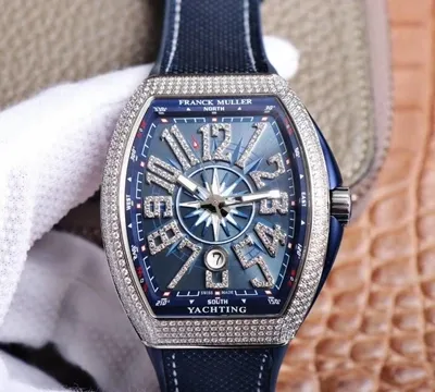 Franck Muller MEN’S Collection V45 SC DT Yachting ZF Factory 1:1 Best Edition Replica Watch Blue Dial Swiss ETA9015
