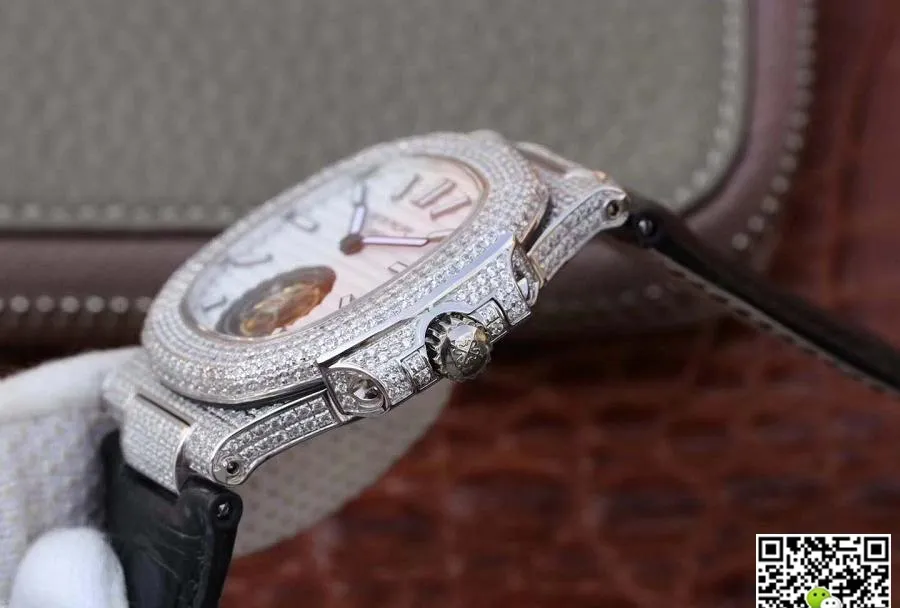 Patek Philippe Nautilus Tourbillon R8 Factory 1:1 Best Edition Replica Watch Swiss Tourbillon White Dial