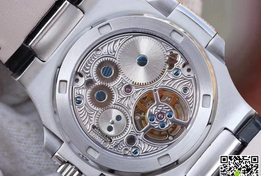Patek Philippe Nautilus Tourbillon R8 Factory 1:1 Best Edition Replica Watch Swiss Tourbillon White Dial