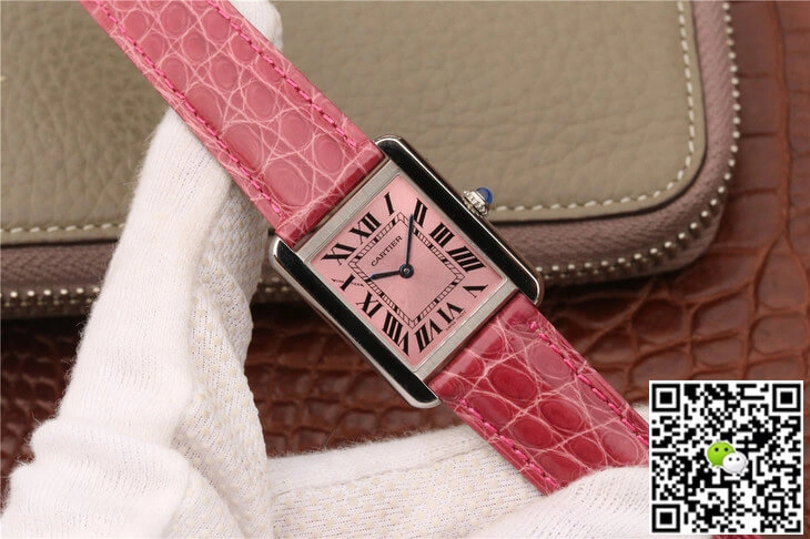 Cartier Tank W5200000 Ladies K11 Factory 1:1 Best Edition Replica Watch Stainless Steel Bezel